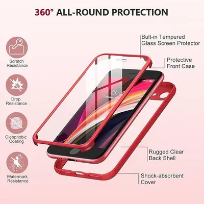 Miracase Funda de Cuerpo Completo para iPhone 8 / SE – 4.7”